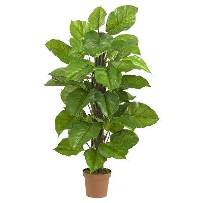 Nearly Natural 52" Large Leaf Philodendron Silk Plant (Real Touch) | Target