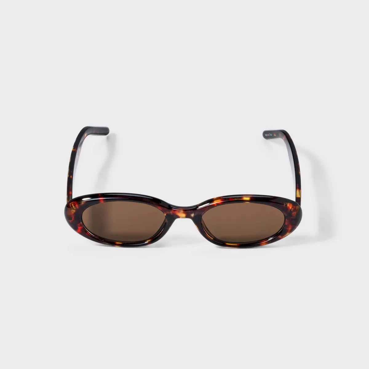 Women's Plastic Oval Sunglasses - Wild Fable™ Brown | Target