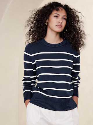 Demi Cotton-Silk Sweater | Banana Republic (US)