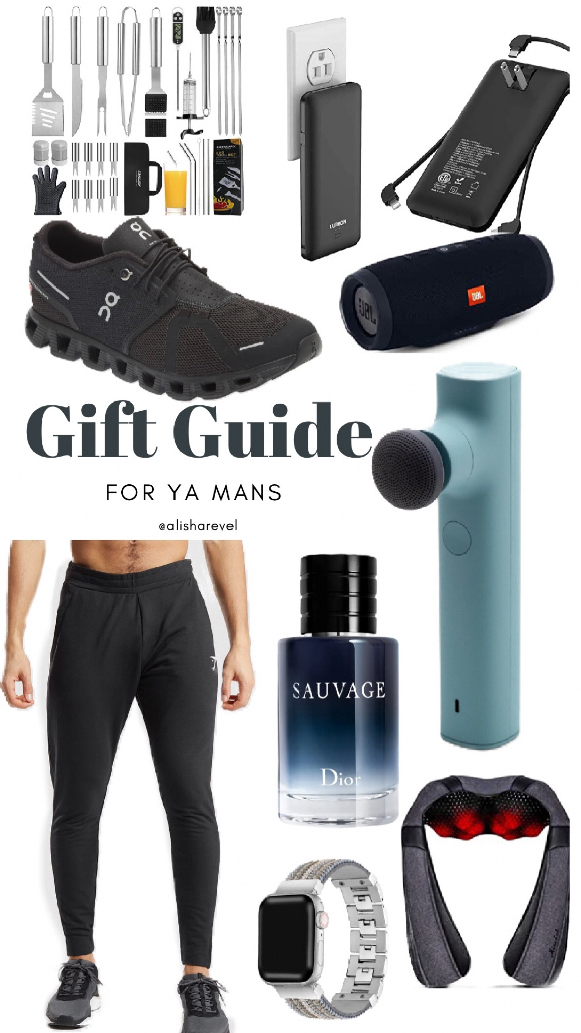 Gifts for him 
Massage gun 
Men’s cologne
Running shoes
Men’s sweats 
Speaker 

#LTKGiftGuide #LTKHoliday #LTKCyberweek