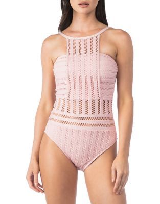 Kenneth Cole New York - Tough Luxe One-Piece High-Neck Mio Bikini | Lord & Taylor