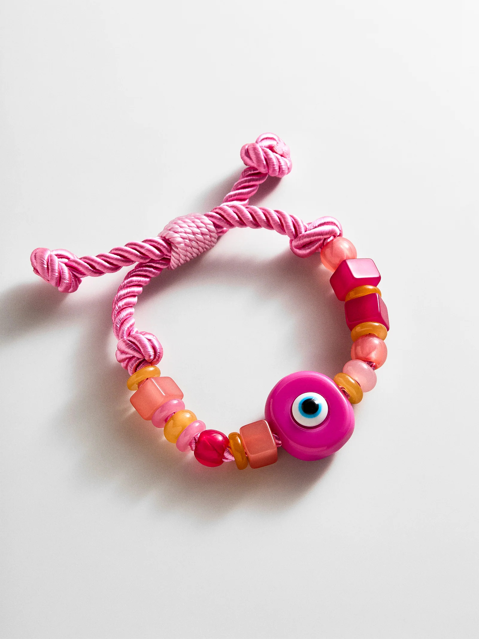 Bright Eyed Beaded Bracelet - Pink | BaubleBar