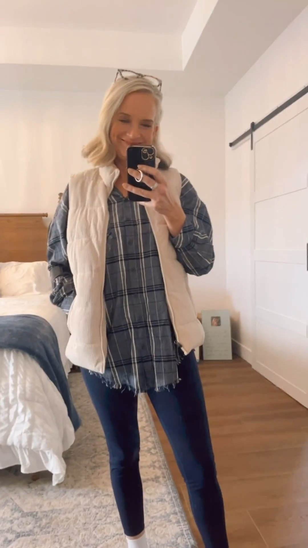 Weekend errands OOTD 

Leggings, sneakers, plaid tunic, vest, over 40, comfy cute, cozy, ootd, ankle socks

#LTKOver40 #LTKFindsUnder50 #LTKootd