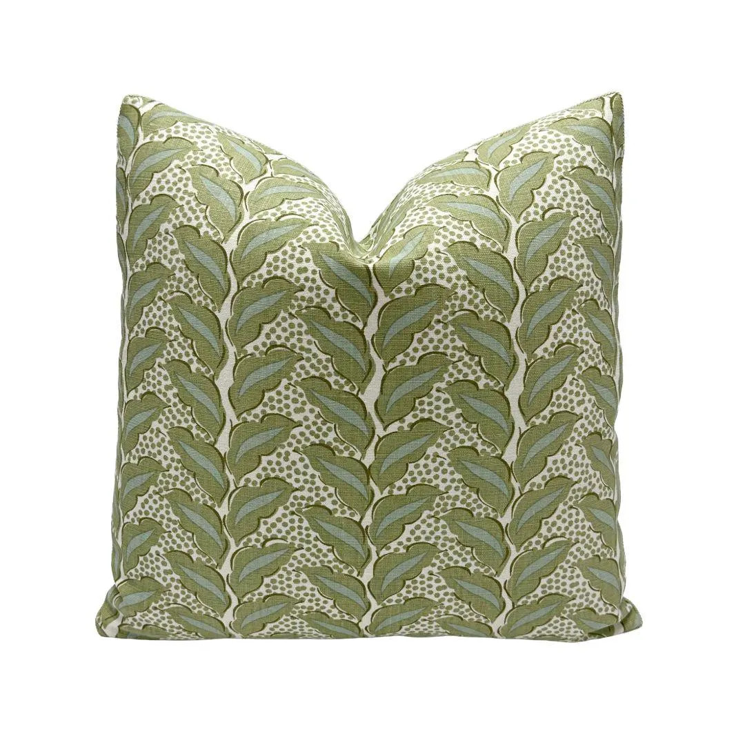 Serena Dugan Studio - Cassis in Celadon - Pillow Cover // MADE TO ORDER// Designer Fabric Handcra... | Etsy (US)