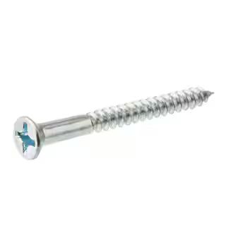 Everbilt #8 x 1 in. Zinc Plated Phillips Flat Head Wood Screw (100-Pack) 801822 - The Home Depot | The Home Depot