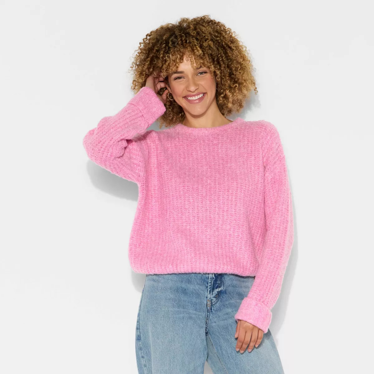Women's Crewneck Cozy Cocoon Pullover Sweater - Wild Fable™ | Target