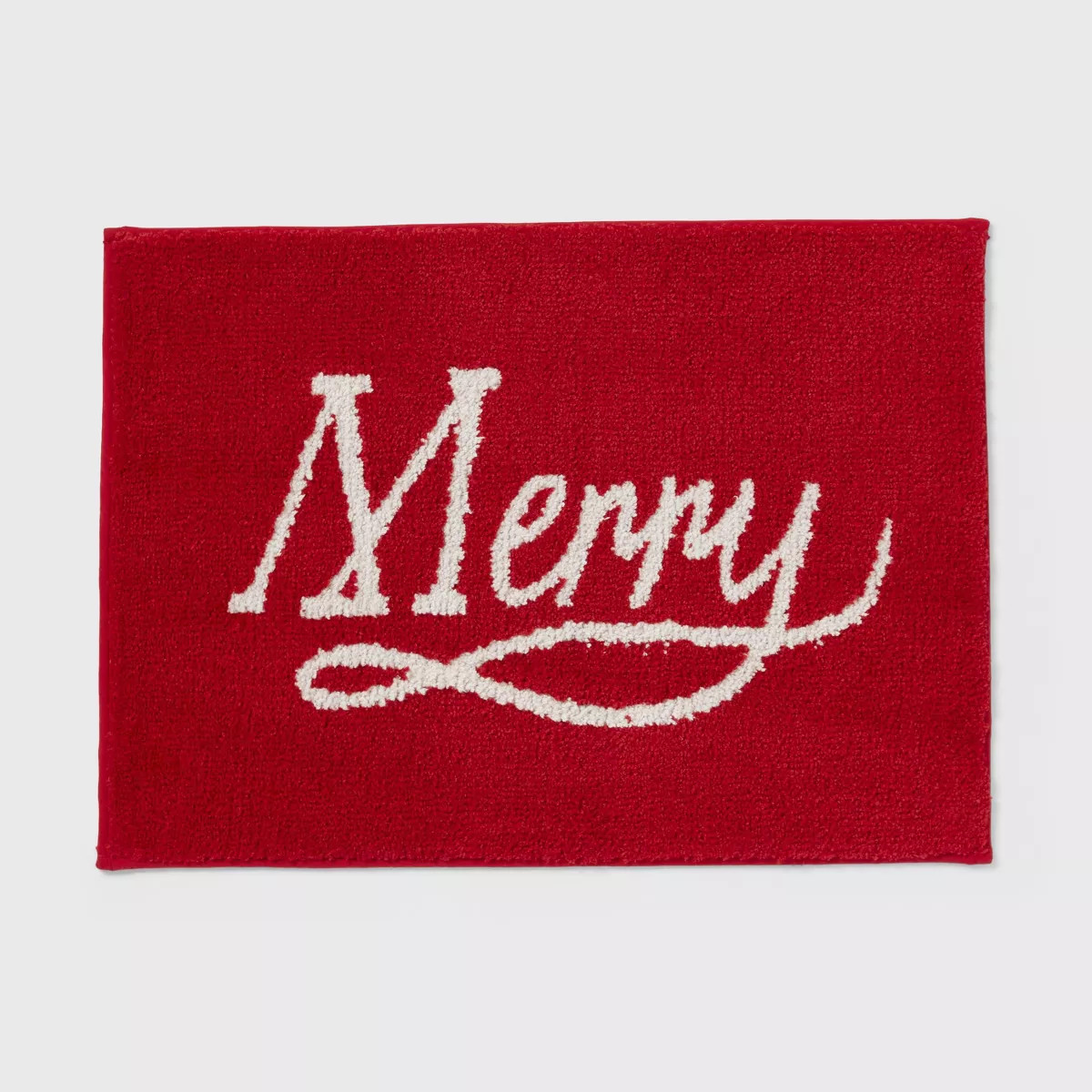 17"x24" Christmas 'Merry' Bath Rug Red - Wondershop™ | Target
