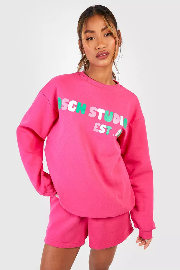 Dsgn Studio Bubble Print Short Tracksuit | Boohoo.com (US & CA)