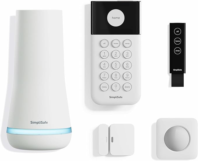 SimpliSafe 5 Piece Wireless Home Security System - Optional 24/7 Professional Monitoring - No Con... | Amazon (US)