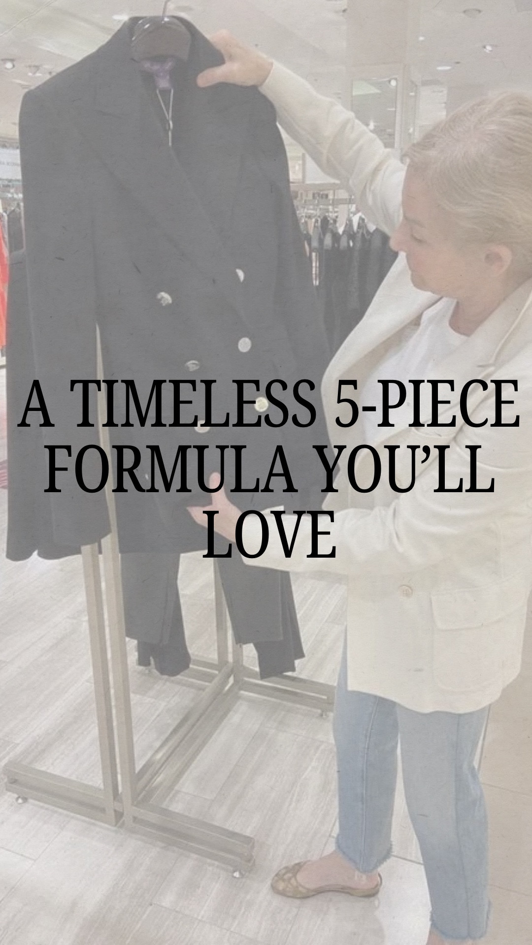 This week’s Five Easy Pieces is all about a double-breasted blazer and the endlessly chic outfits it creates. These pieces work almost year-round and give you so many ways to mix, match, and refresh your look.