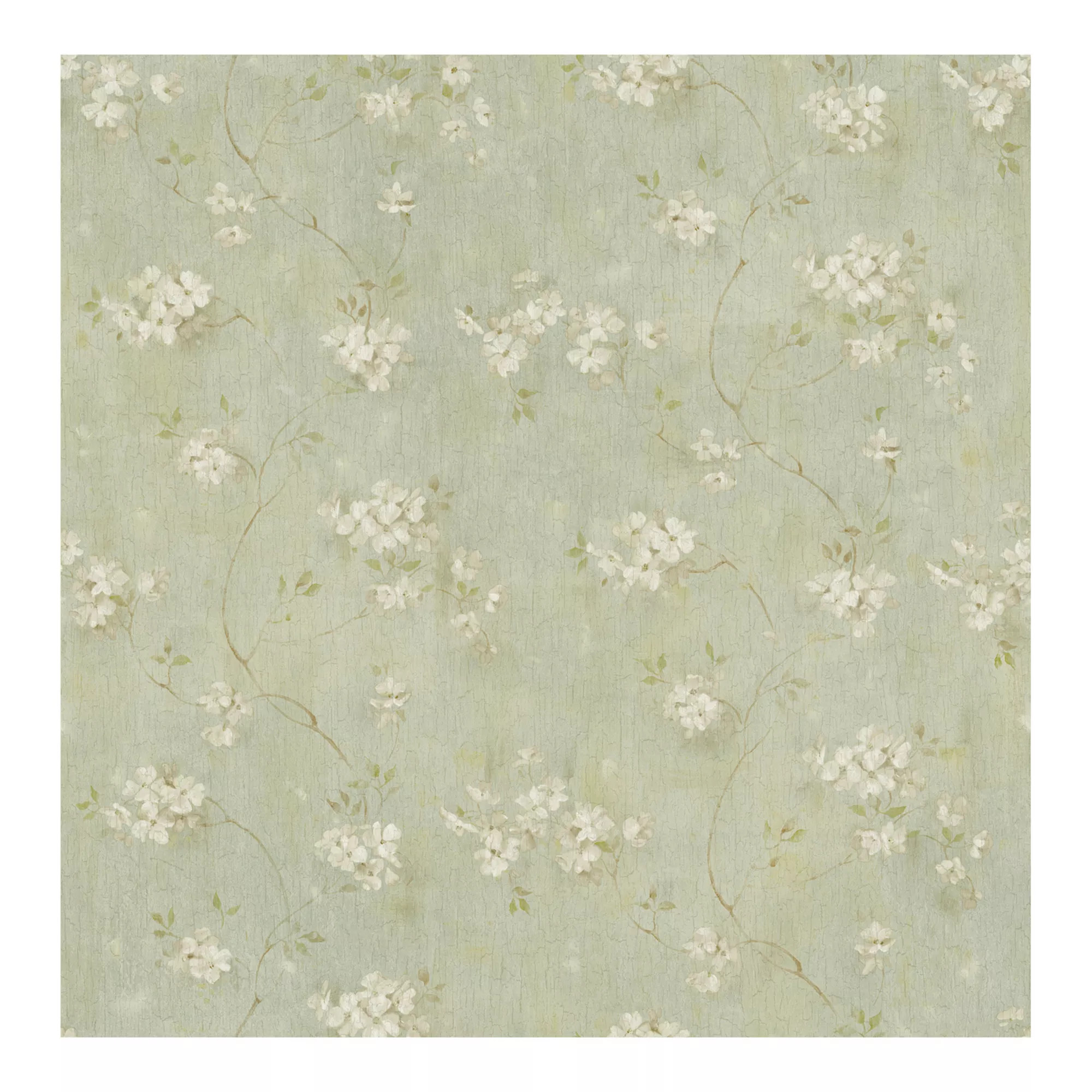 Brewster Home Fashions Braham Aqua Floral Trail Wallpaper | Kohl's