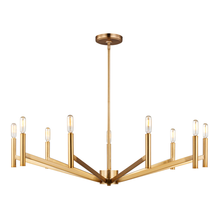 Vector Nine Light Chandelier | Visual Comfort