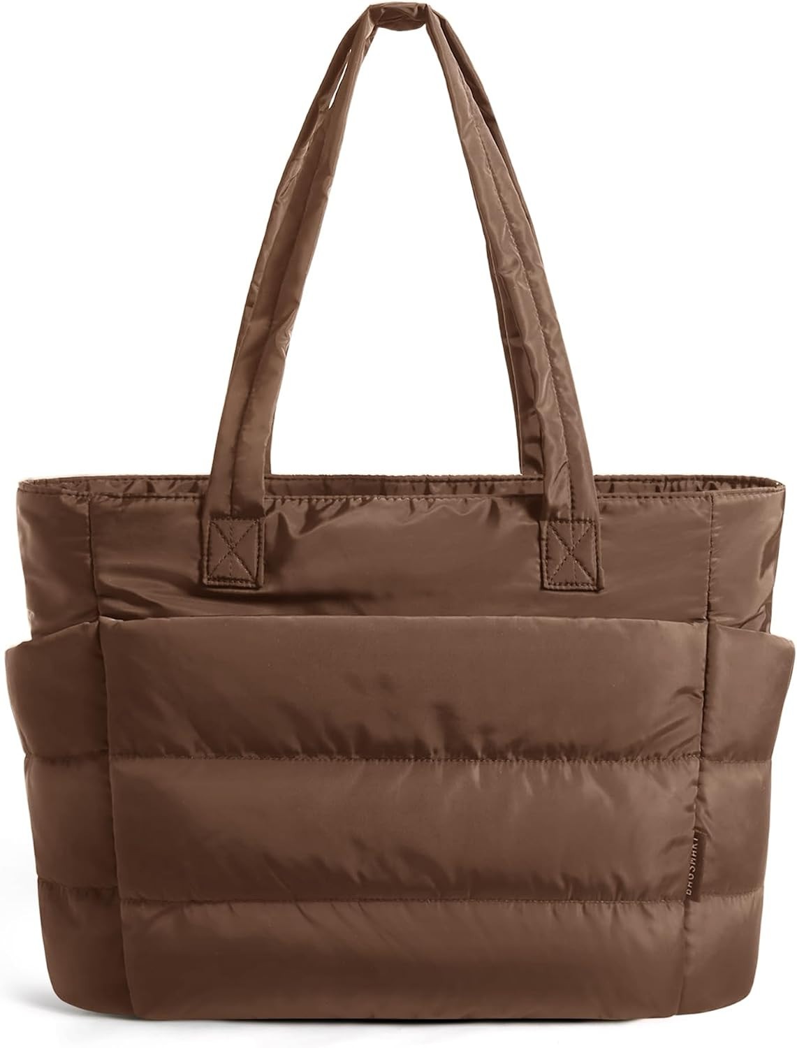 BAGSMART Puffy Tote Bag for Women, Lightweight Work Tote Handbag | Amazon (US)