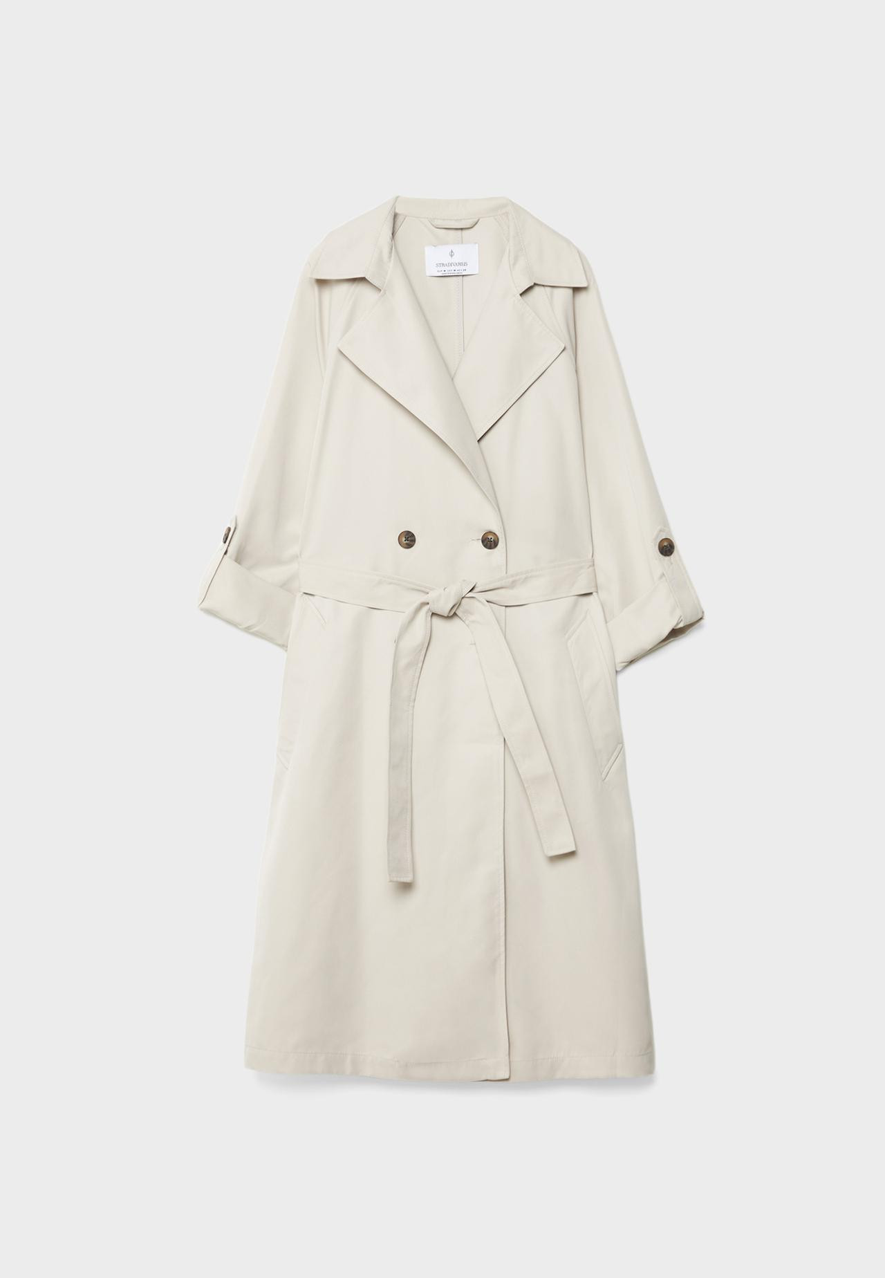 Langer, fließender Trenchcoat | Stradivarius DE