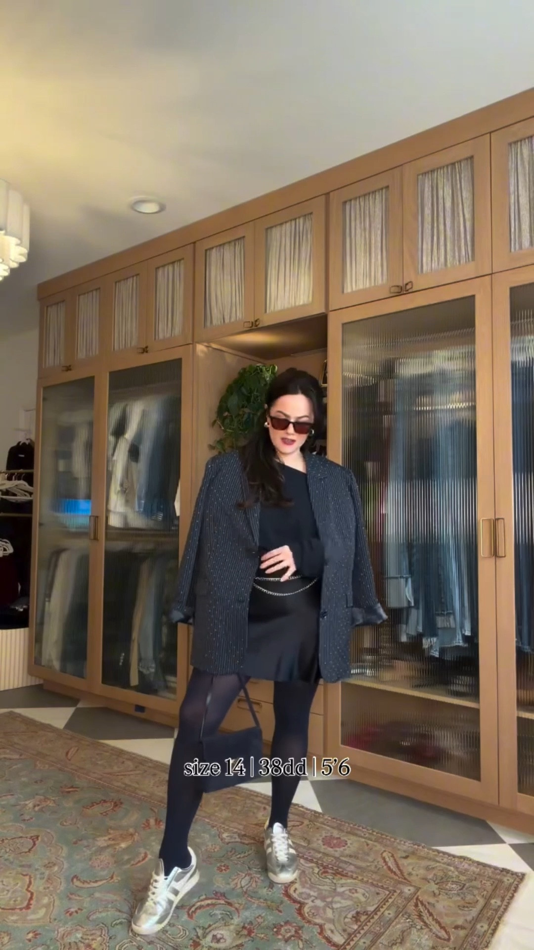 Day 5 of Outfit Roulette!🎰  Short skirt, cardigan, and sneakers for a full NYE moment. 

My blazer is from Anthropologie last year so I linked a similar one!✨



#LTKSeasonal #LTKgrwm #LTKHoliday