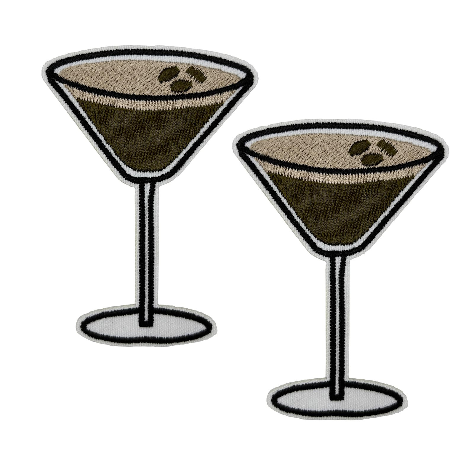 3'' Espresso Martini Embroidered Iron On Patches for Baseball Hats T-Shirts Hoodies Backpacks | Amazon (US)