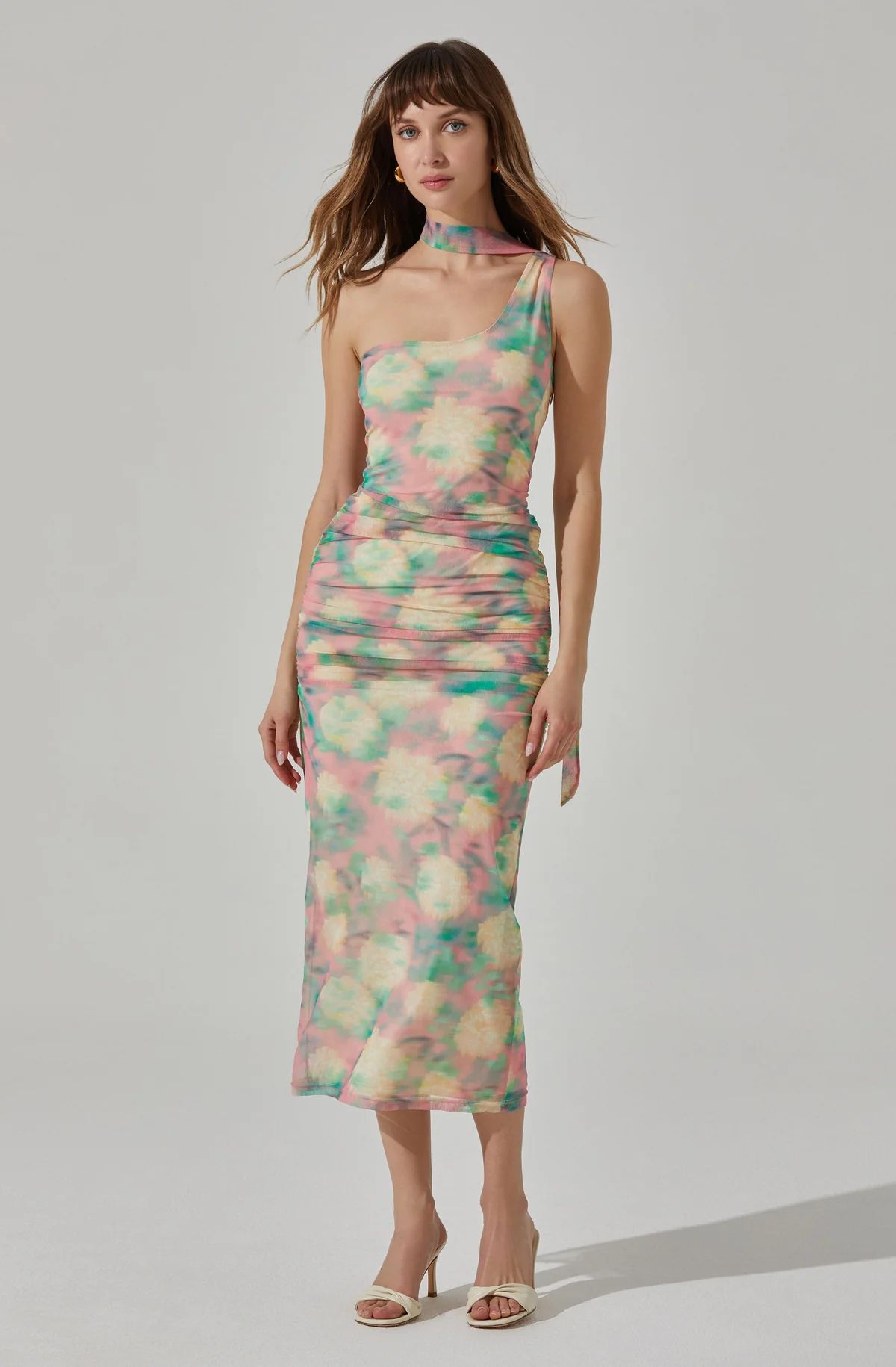 One Shoulder Neck-Tie Dress | ASTR The Label (US)