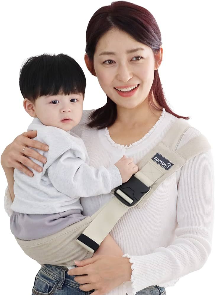 GOOSEKET Toddler Sling/Original/Cotton Baby Carrier/Compact hipseat/Infants to 44 lbs Toddlers/Sl... | Amazon (US)