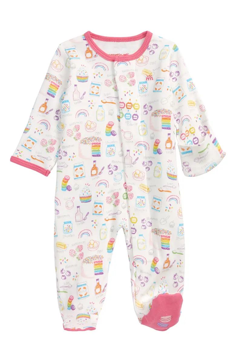 Rainbow Sprinkles Fitted One-Piece Pajamas | Nordstrom