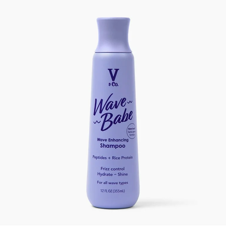 V&Co. Beauty Wave Babe Adult Wavy Hair Shampoo with Peptides, 12 fl oz, Squeeze Bottle | Walmart (US)