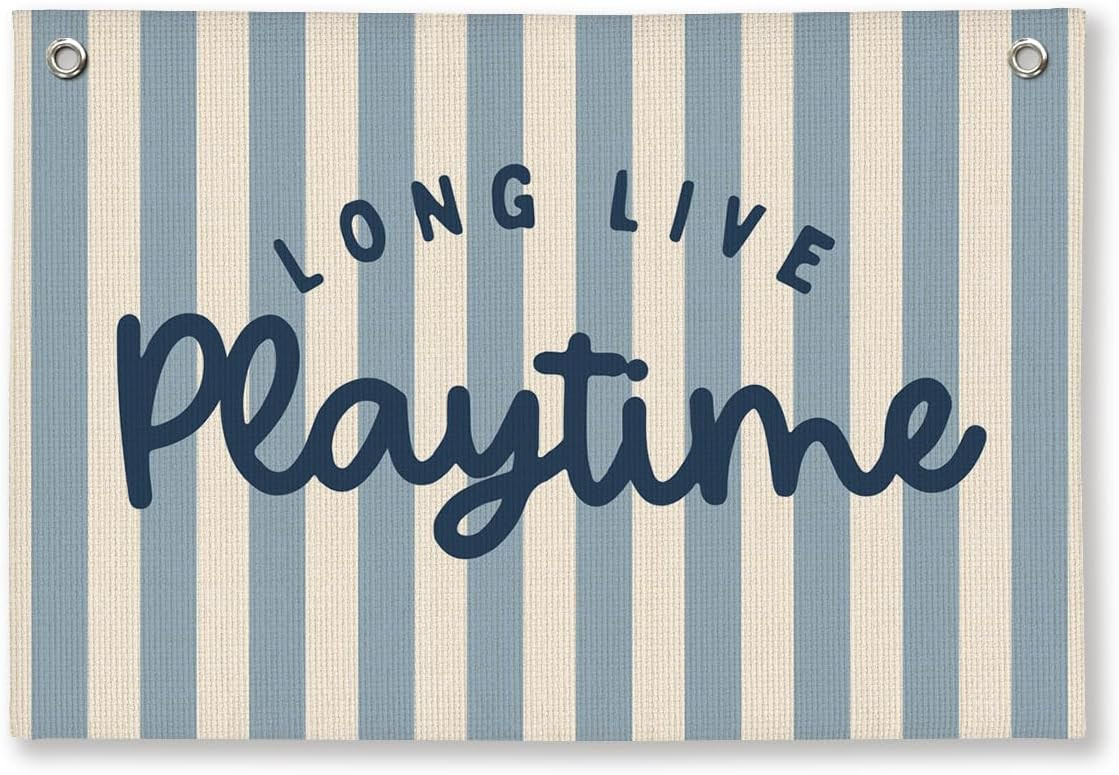 Playroom Wall Decor Long Live Playtime Banner | Amazon (US)