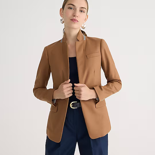 Petite Regent blazer in wool flannel | J. Crew US