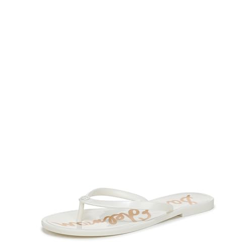 Sam Edelman Women's Dean Flip-Flop, Bright White, 11 | Amazon (US)