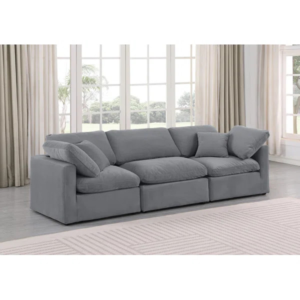 Itala 105'' Velvet Sofa | Wayfair North America