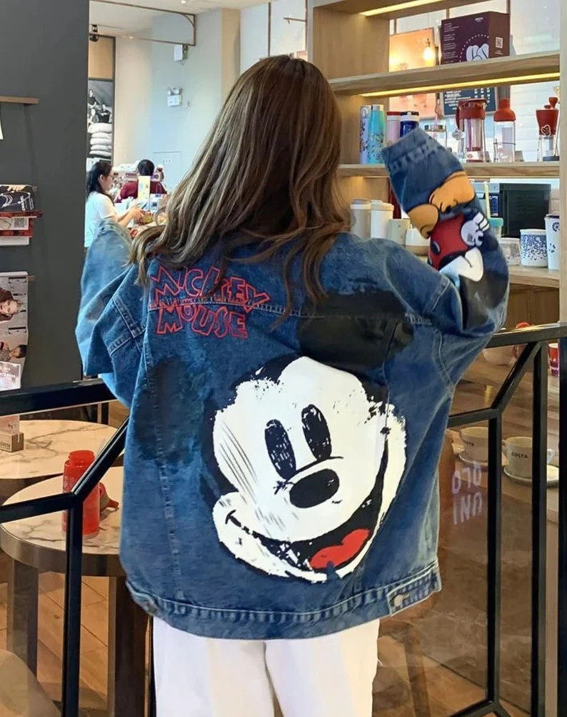 Mickey Mouse Jean Jacket - Sequence Mickey Mouse - Disneyland Jacket - Walt Disney World Merch | Etsy (US)