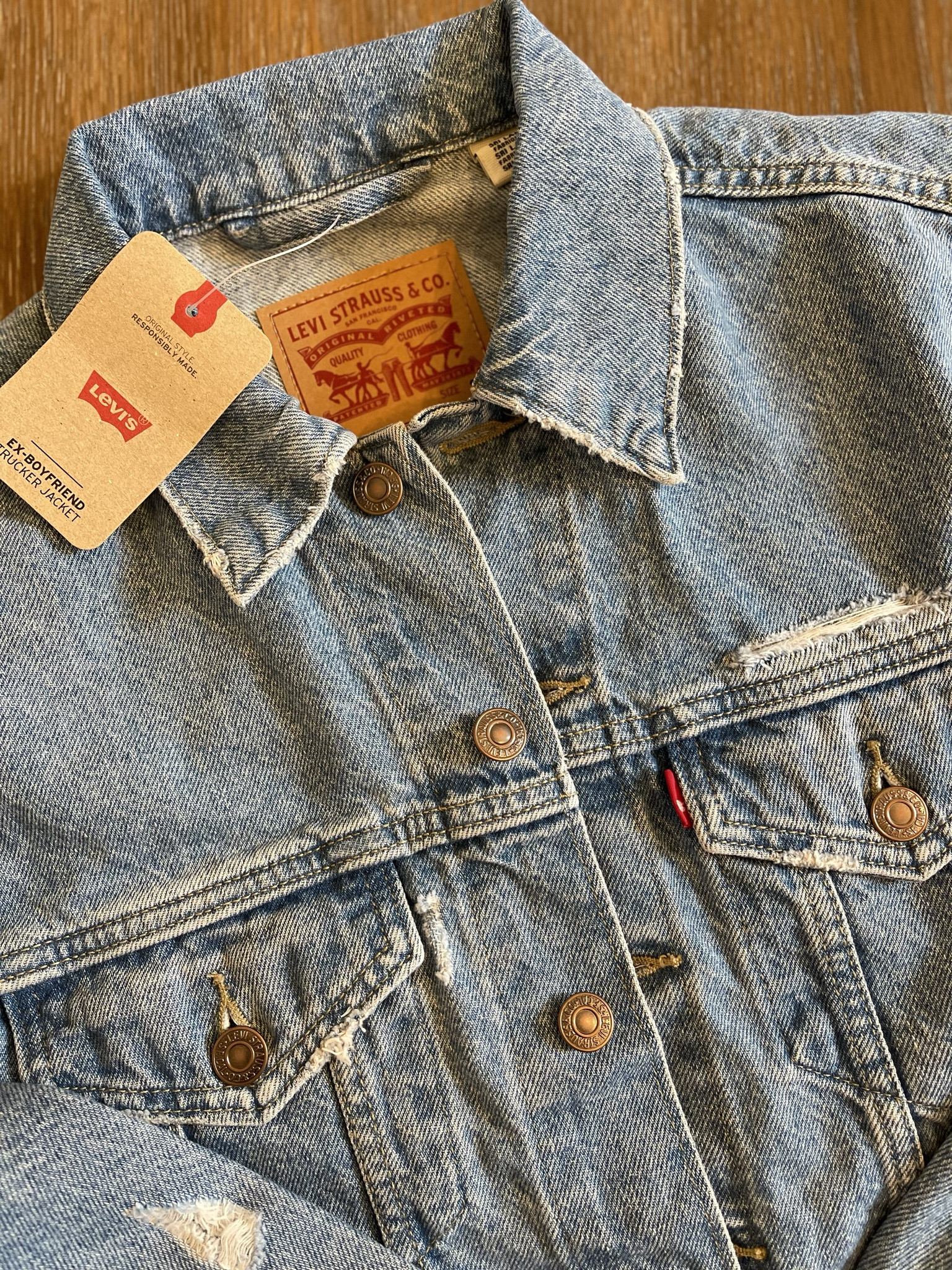 the BEST denim jacket ever and is on sale! Kohls & Amazon are having great deals today and you can’t miss this one. 

Levi’s ex-boyfriend trucker jacket is too good not to share about. The jacket is oversized a bit but stick true to size. It’s the perfect amount of ‘big’ but still hugs in all the right places! 

#denim #jeanjacket #levis 

#LTKMostLoved #LTKfindsunder50 #LTKsalealert