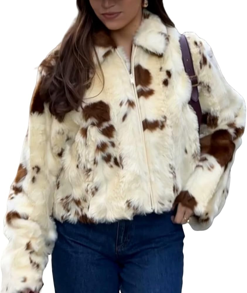 FOBIONED Womens Faux Fur Soft Coat Winter Warm Topcoat Furry Cardigan Jackets Open Front Overcoat... | Amazon (US)