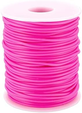 FASHEWELRY 54.68 Yards Hollow Pipe Rubber Cords 2mm Rubber Hollow Tube Cords Tubing Knitting Barb... | Amazon (US)