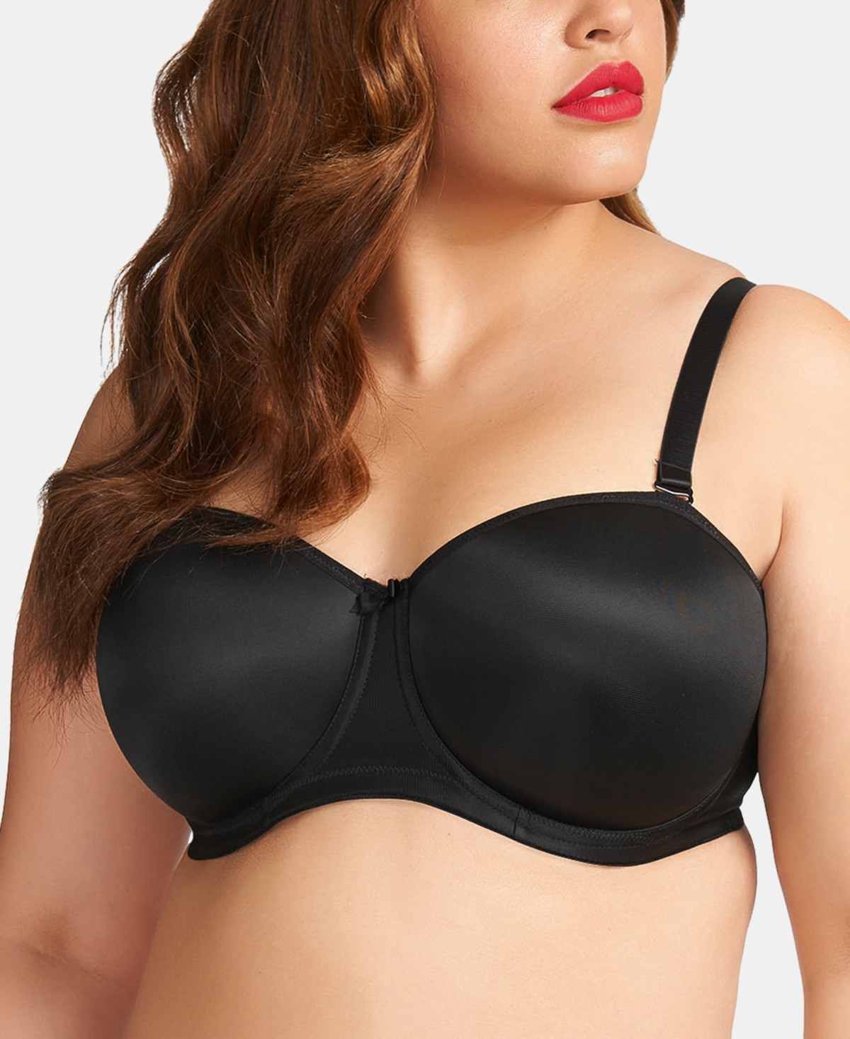 Elomi Full Figure Smoothing Underwire Strapless Convertible Bra EL1230, Online Only - Black | Macy's