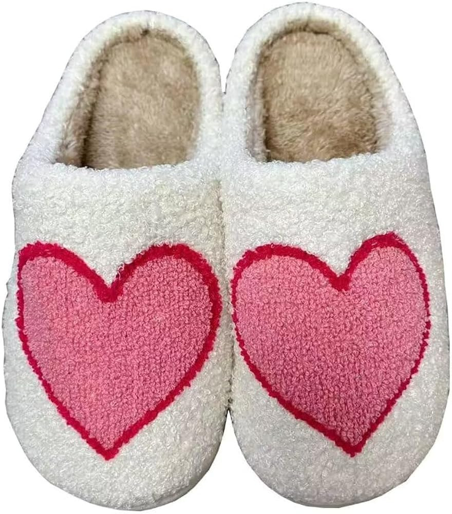 Womens Mens Cute Cat Slippers Strawberry Mushroom Slippers Heart Shaped Love Slippers Checkerboar... | Amazon (US)