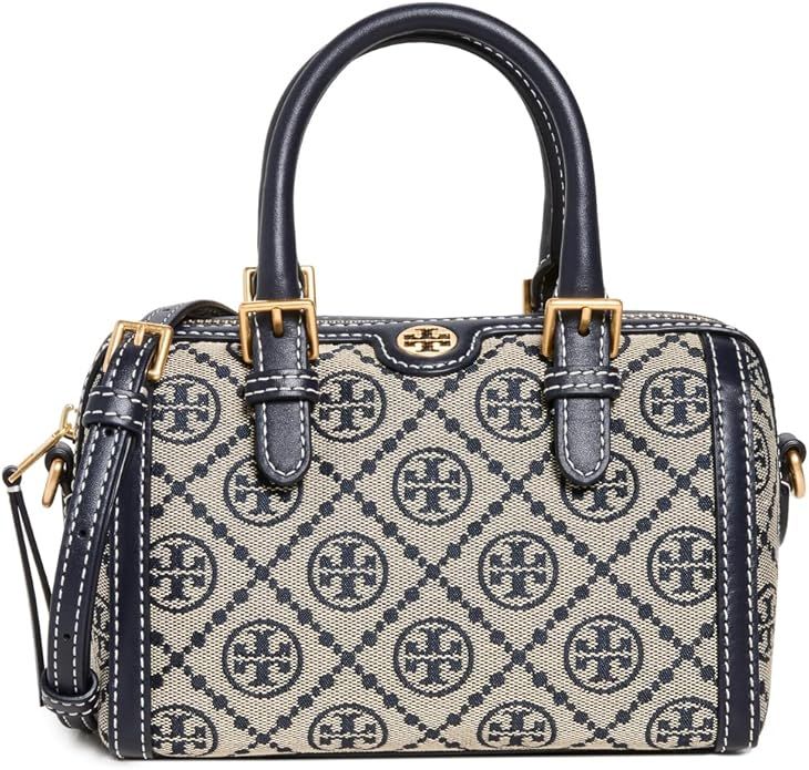 Tory Burch Women's T Monogram Jacquard Barrel Petite Bag | Amazon (US)