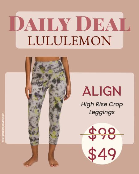 Lululemon Align Leggings 50% OFF! 

#LTKunder50 #LTKfit #LTKsalealert