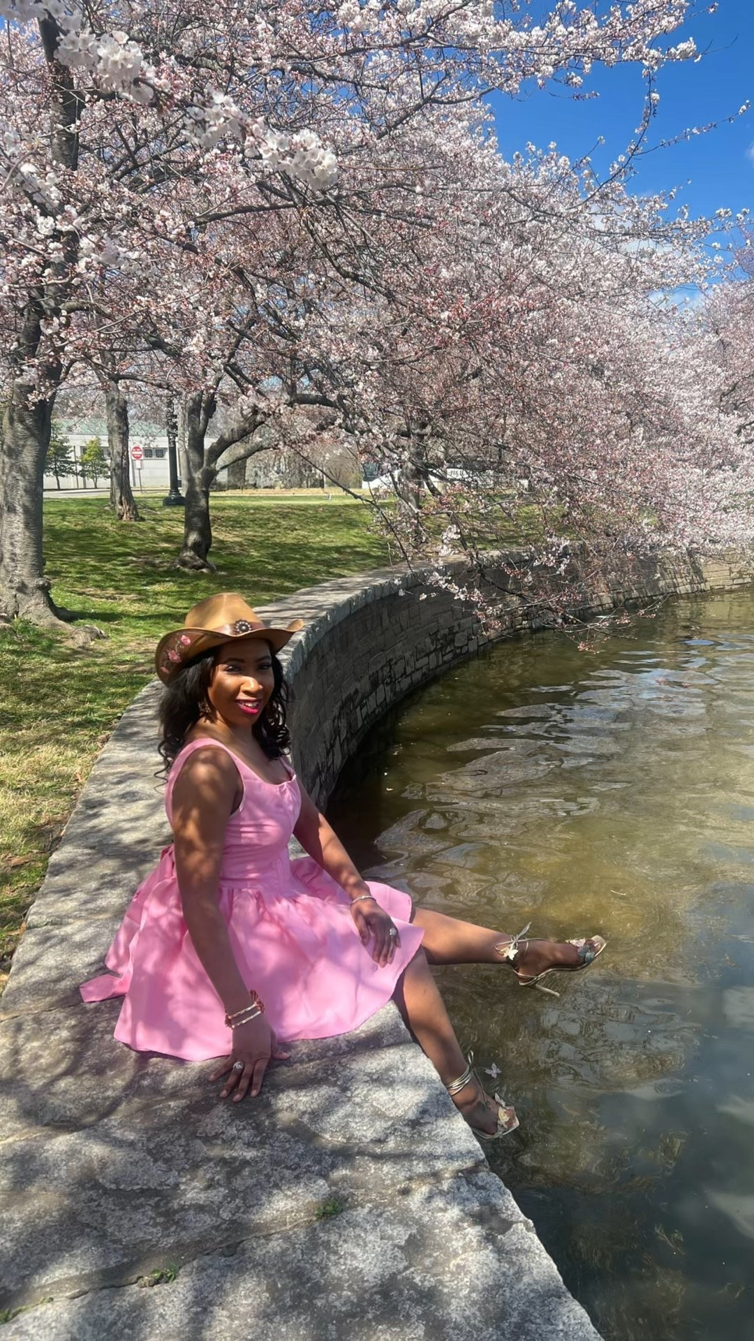 Gold heels and cherry blossoms make for a magical combination with a hint of cowgirl charm. 🌸👠🤠 #FairyPrincessVibes #SpringStyle #OOTD

#LTKOver40 #LTKStyleTip #LTKFindsUnder50