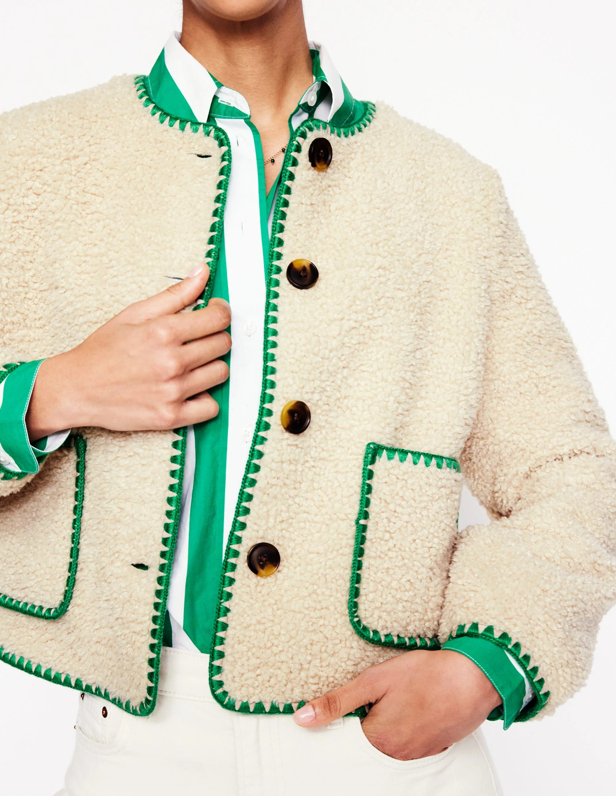 Chelsea Casual Jacket-Neutral Borg | Boden (US)