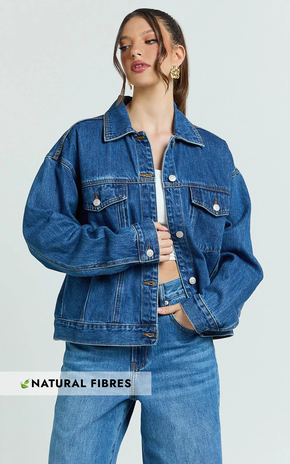 Ruby Jacket - Oversized Denim Jacket in Mid Vintage Wash | Showpo (US, UK & Europe)