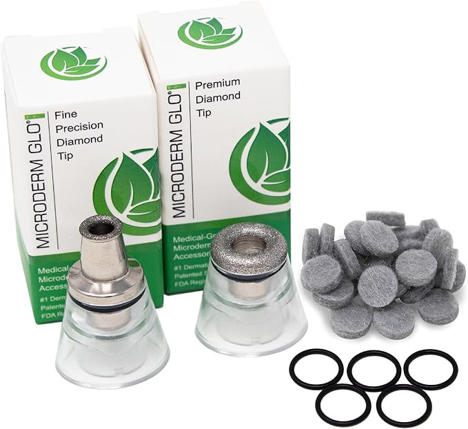 Microderm GLO Mini Accessories Bundle | Premium Tip | Fine Tip | 30 Filter Pack | Amazon (US)