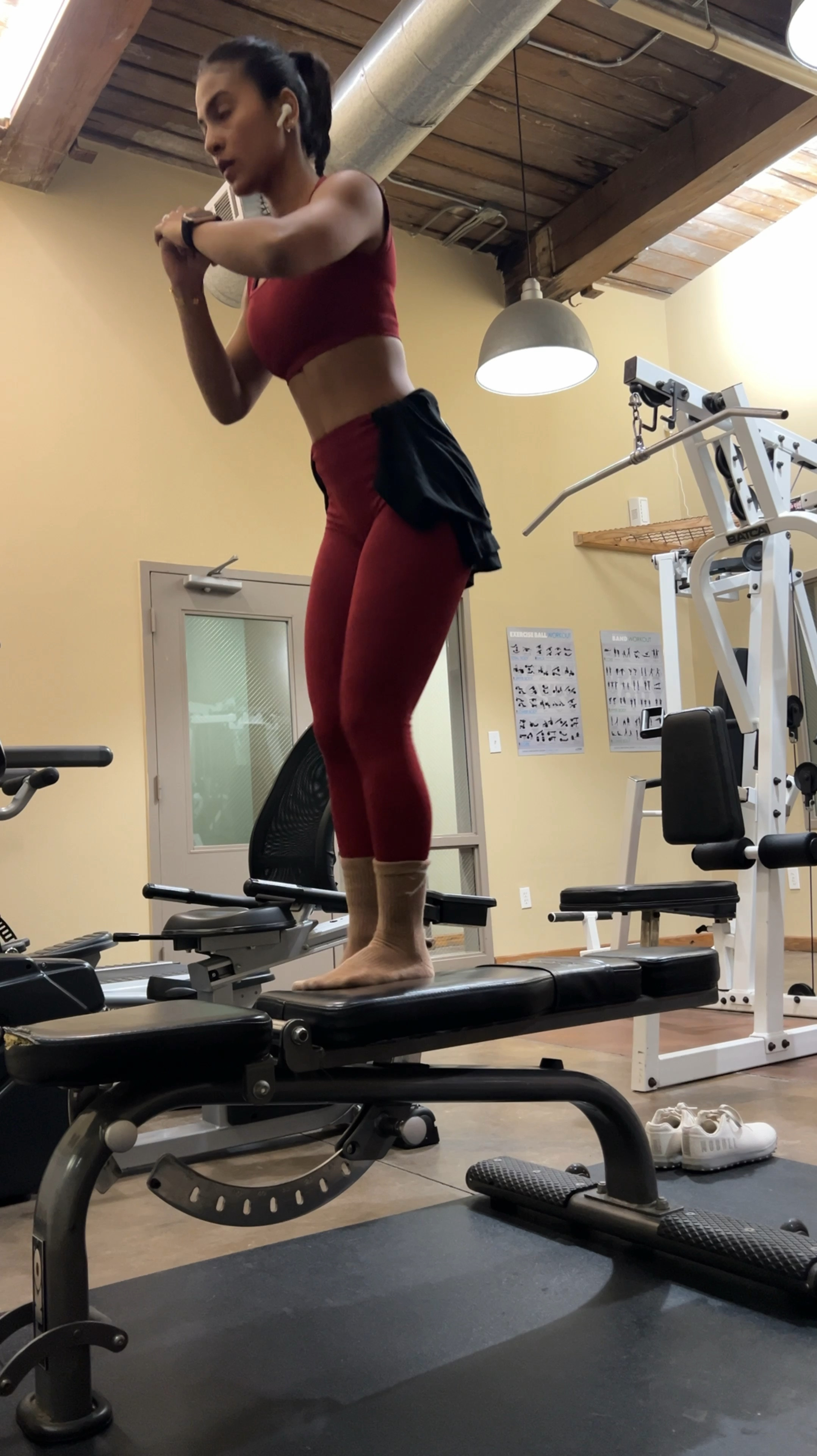 red set from Gymshark! So flattering I’m obsessed!