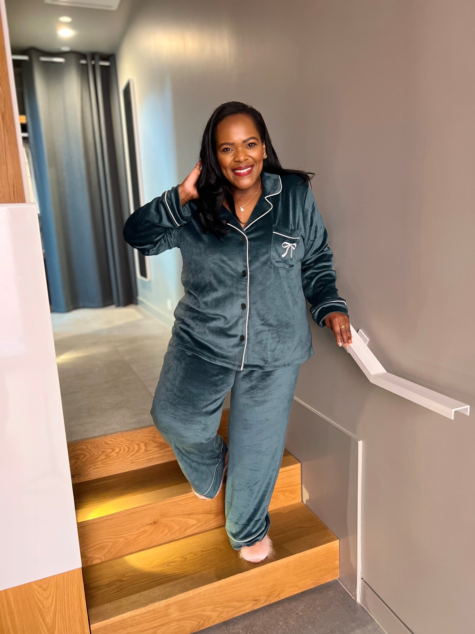 Walmart Joyspun Dark Green Velvet PJ pant set!! So soft!!! 

#LTKSeasonal #LTKMidsize #LTKPlusSize