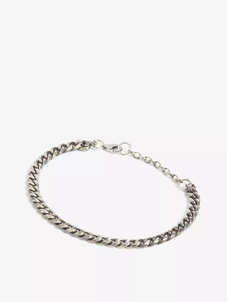 Scale sterling-silver chain bracelet | Selfridges