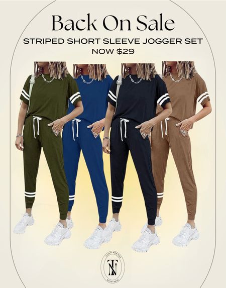 Amazon striped shirt sleeve joggers are on sale for $29! Comes in many more colors. 

#LTKfindsunder50 #LTKstyletip #LTKsalealert