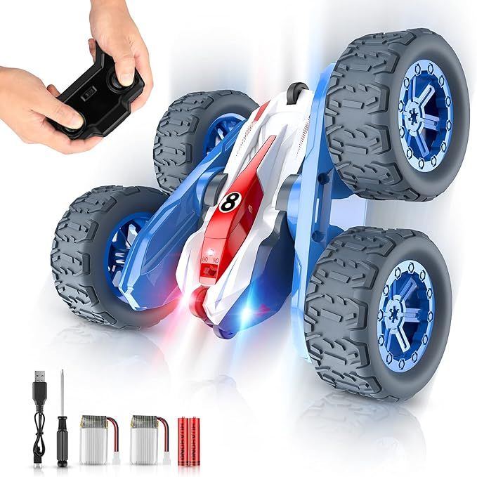 Remote Control Car for Boys,RC Cars Stunt Car Kids Toy 360° Flips Double Sided Rotating 4WD 2.4G... | Amazon (US)