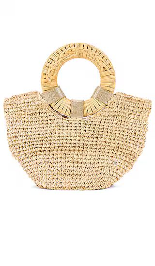 Gili Bag in Natural & Gold | Revolve Clothing (Global)