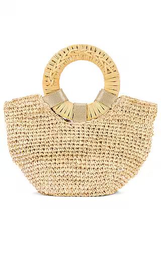 Gili Bag in Natural & Gold | Revolve Clothing (Global)