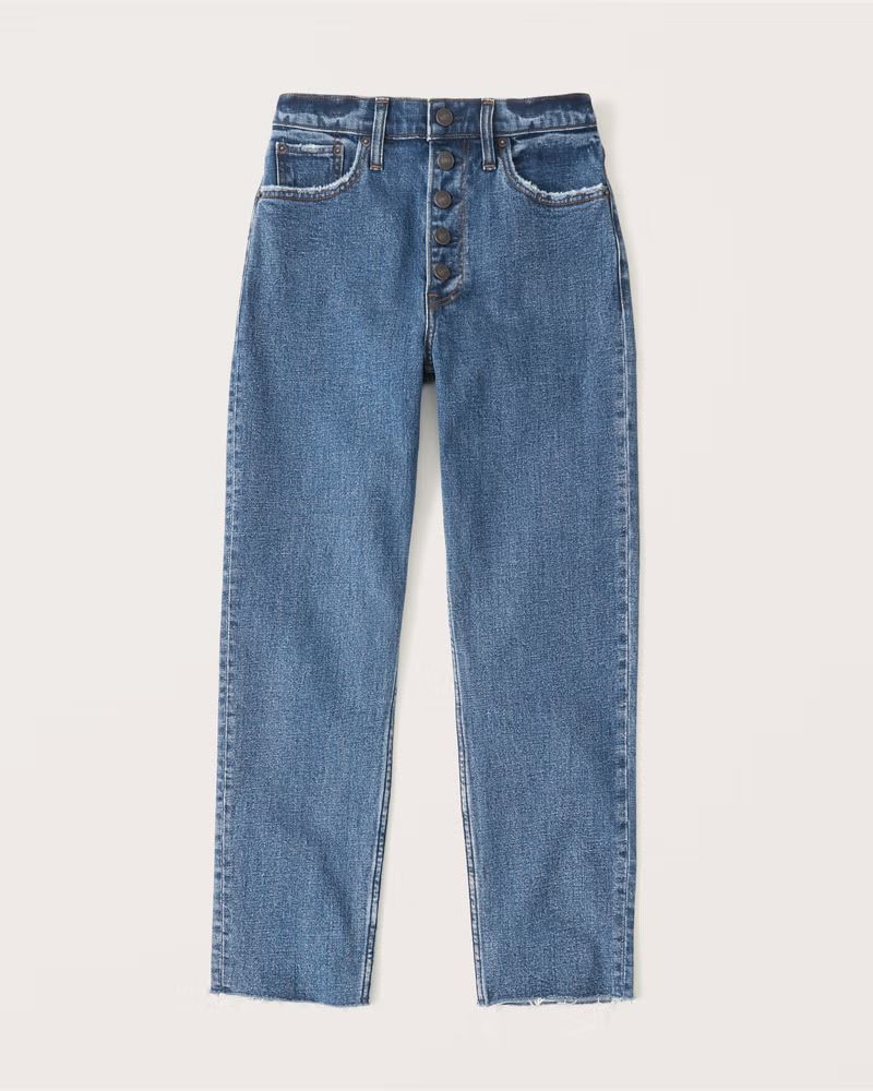 Women's High Rise Mom Jeans | Women's Up To 50% Off Select Styles | Abercrombie.com | Abercrombie & Fitch (US)