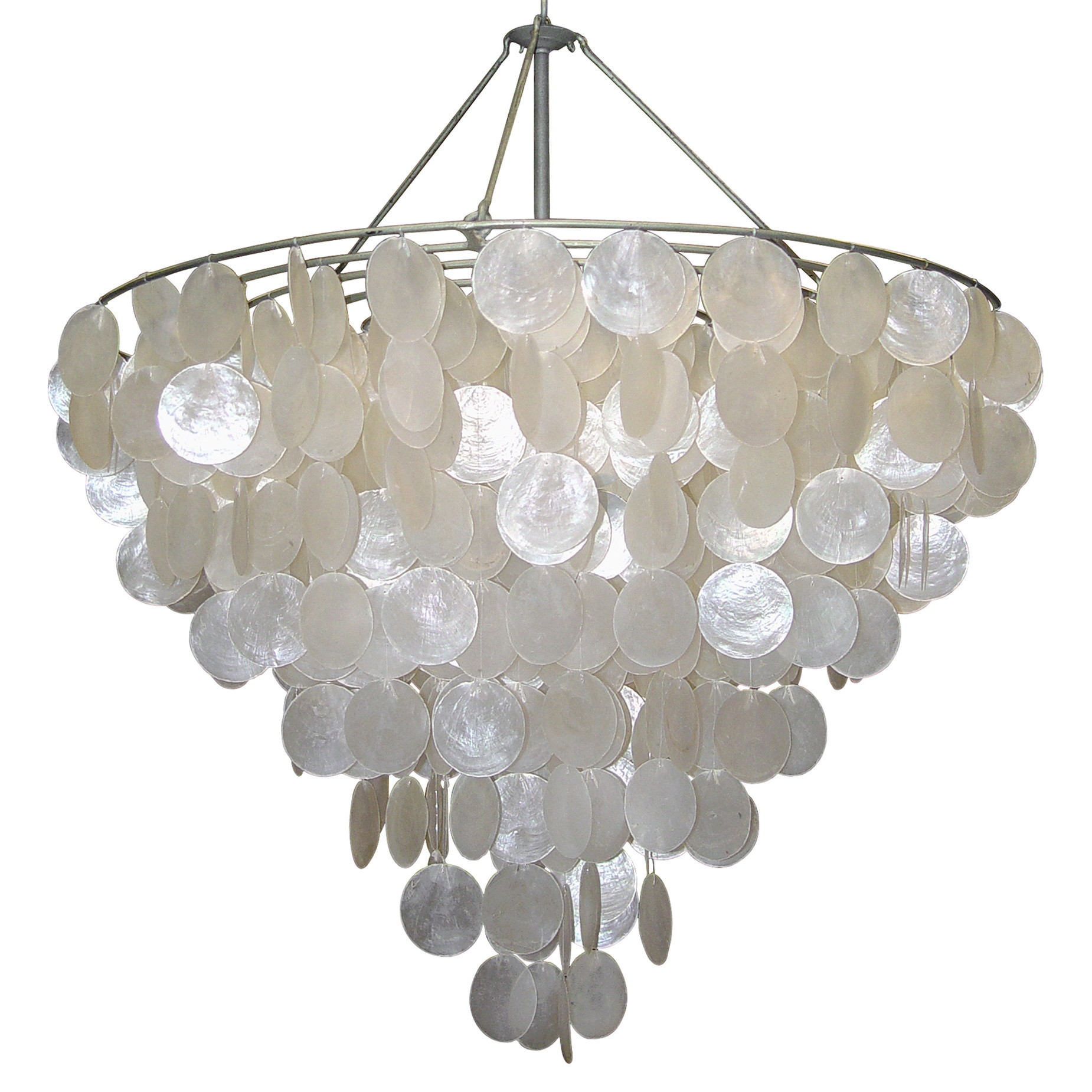 Serena Capiz Shell Chandelier - 37D | Kathy Kuo Home