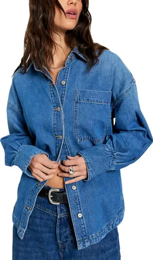 Free People Ashley Denim Shirt | Nordstrom | Nordstrom